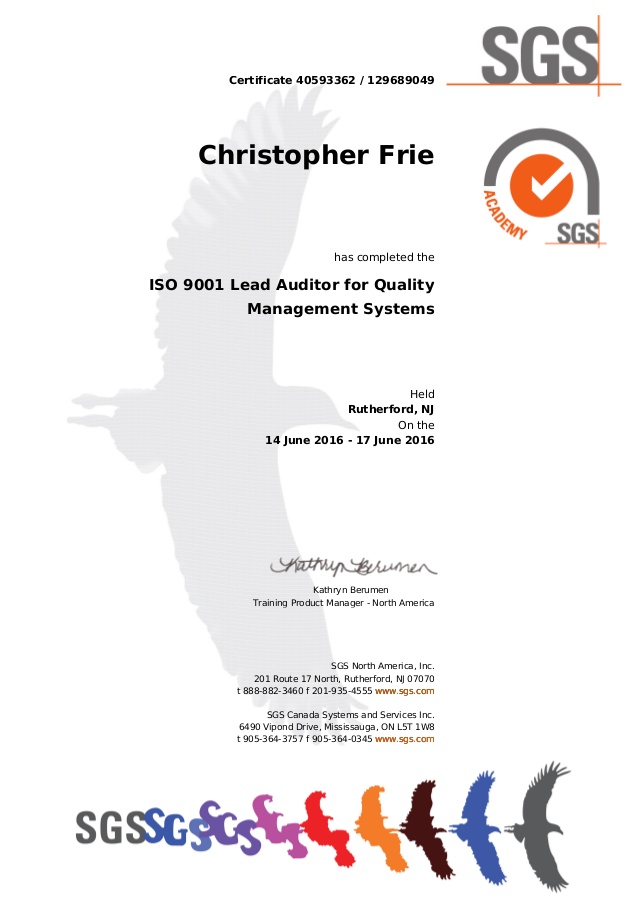 certified lead auditor training