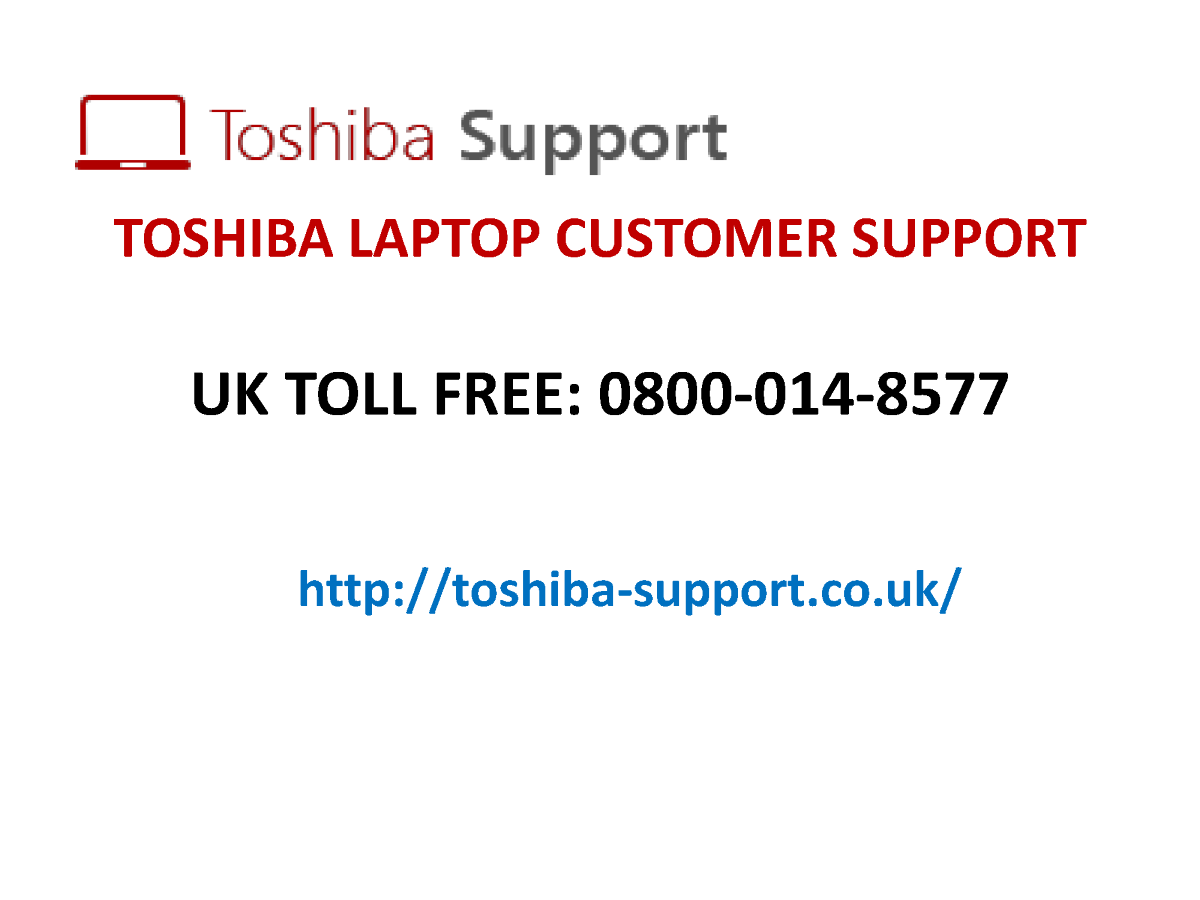 toshiba laptops support